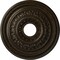 Ekena Millwork Orleans Medallion (Canopies up to 4 5/8"), 17 5/8"OD X 3 5/8"ID X 1 7/8"P, Stone Hearth Crackle CM17OLSHC - alternate 1